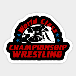 WCCW World Class Championship Wrestling Full Color Logo Sticker